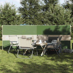vidaXL Camping Windbreak Green 344x120 cm Ūdensizturīgs