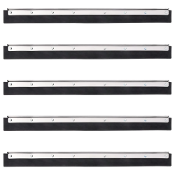 vidaXL grīdas tīrītāja galvas, 5 gab., 55x2x5 cm, tērauds un gumija