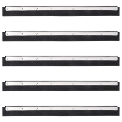 vidaXL grīdas tīrītāja galvas, 5 gab., 60,5x2x5 cm, tērauds un gumija