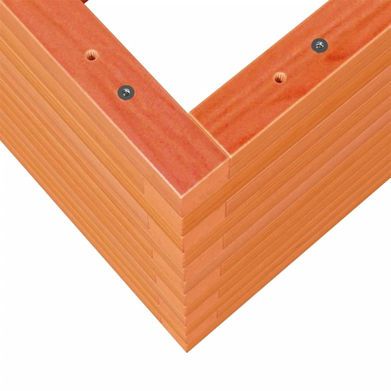 vidaXL dārza puķu kaste, vaska brūnas, 70x40x46 cm, priedes masīvkoks