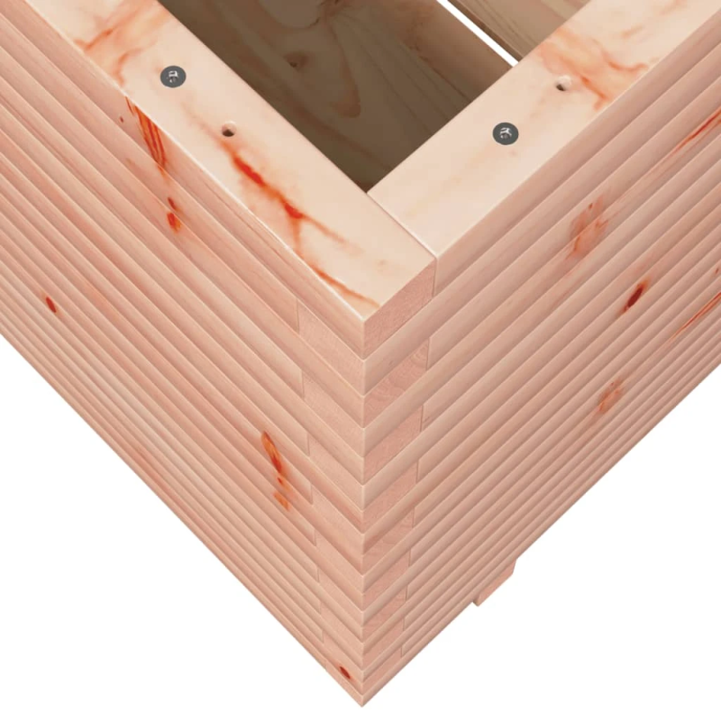 vidaXL dārza puķu kaste, 70x70x72,5 cm, Duglasa egles masīvkoks