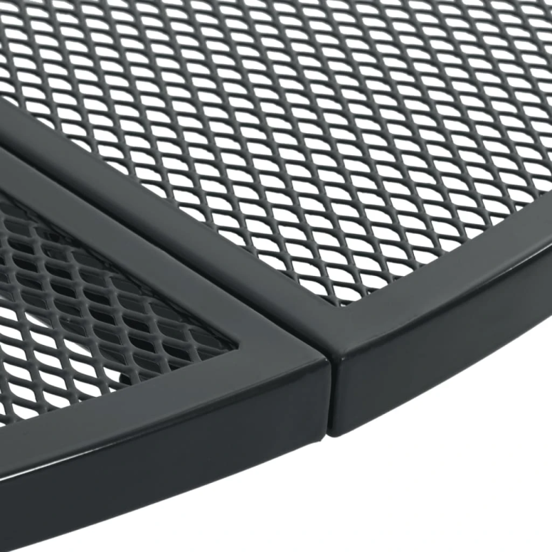 vidaXL atgāžami dārza krēslu komplekts, 5gab., antracītpelēks, tērauds