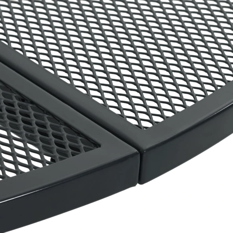 vidaXL galda un krēslu komplekts, 5 gab., antracītpelēks, tērauds