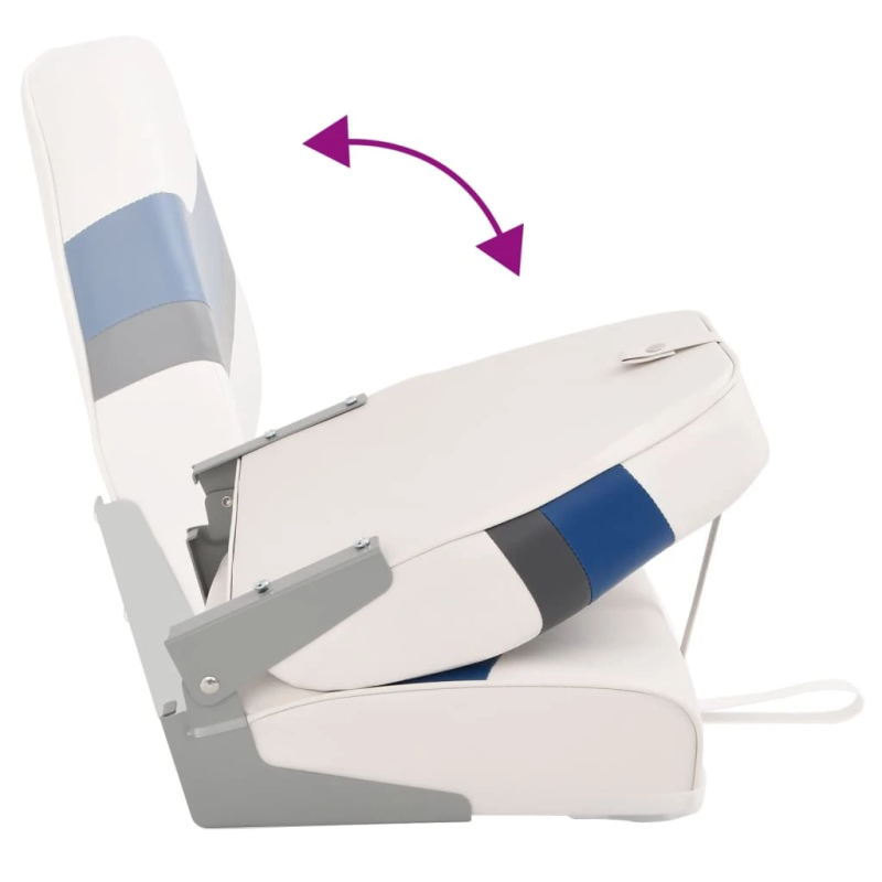 vidaXL Laivas sēdeklis ar augstu atzveltni, salokāms, 44x38x55 cm