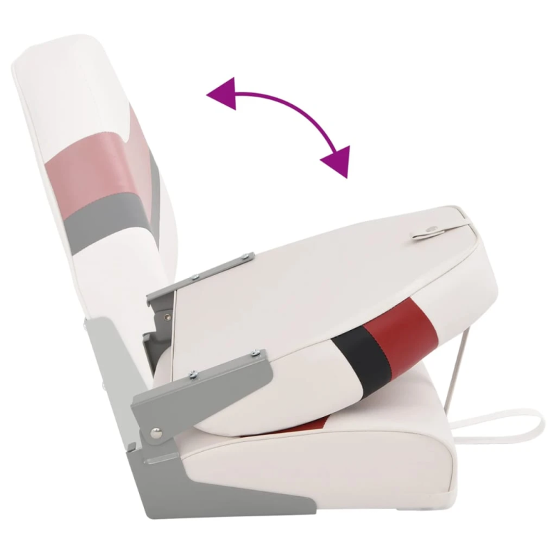 vidaXL Laivas sēdeklis ar augstu atzveltni, salokāms, 44x38x55 cm