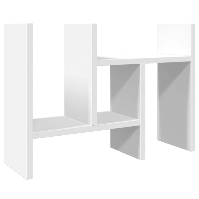 vidaXL rakstāmgalda organizators, balts, 34,5x15,5x35,5 cm, koks