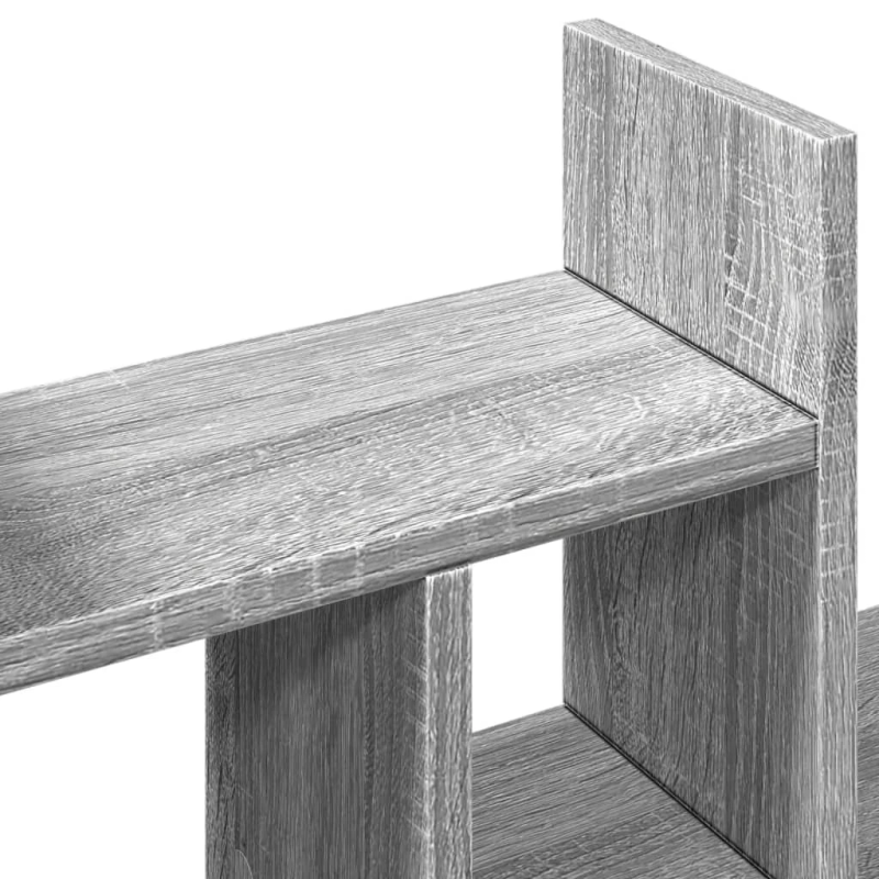 vidaXL rakstāmgalda organizators, pelēka ozola, 34,5x15,5x35,5cm, koks