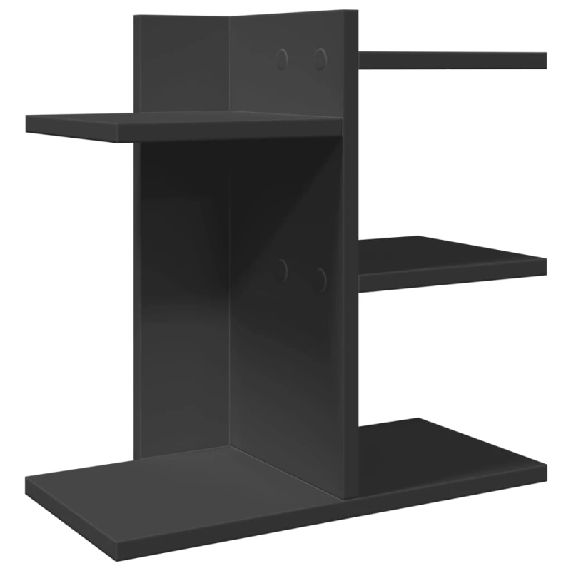 vidaXL rakstāmgalda organizators, melns, 42x21,5x42 cm, koks