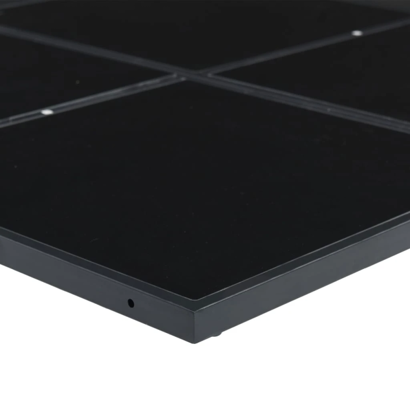 vidaXL 13-daļīgs dārza mēbeļu komplekts ar matračiem, melns PE