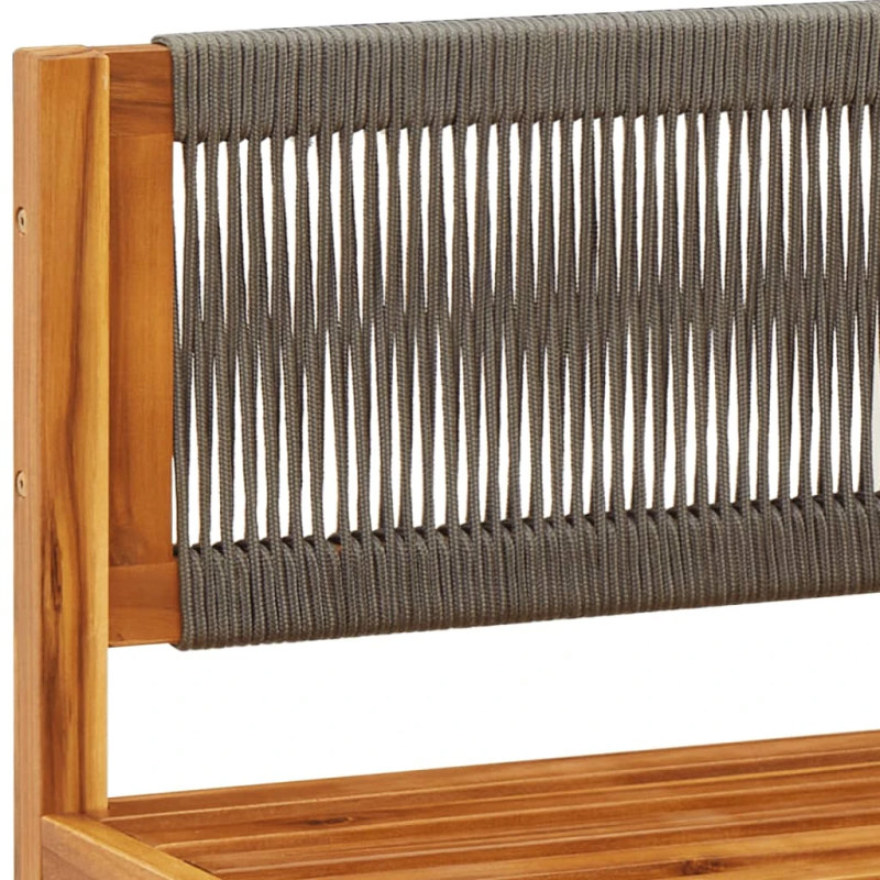 vidaXL 8 daļu dārza dīvānu komplekts ar spilveniem, akācijas koks un virve