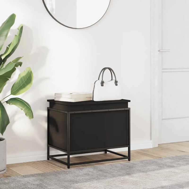 vidaXL uzglabāšanas kaste ar vāku, 60x40x51,5 cm, inženierijas koks