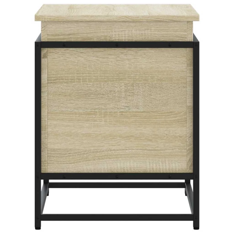 vidaXL uzglabāšanas kaste ar vāku Sonoma ozols inženierijas koks