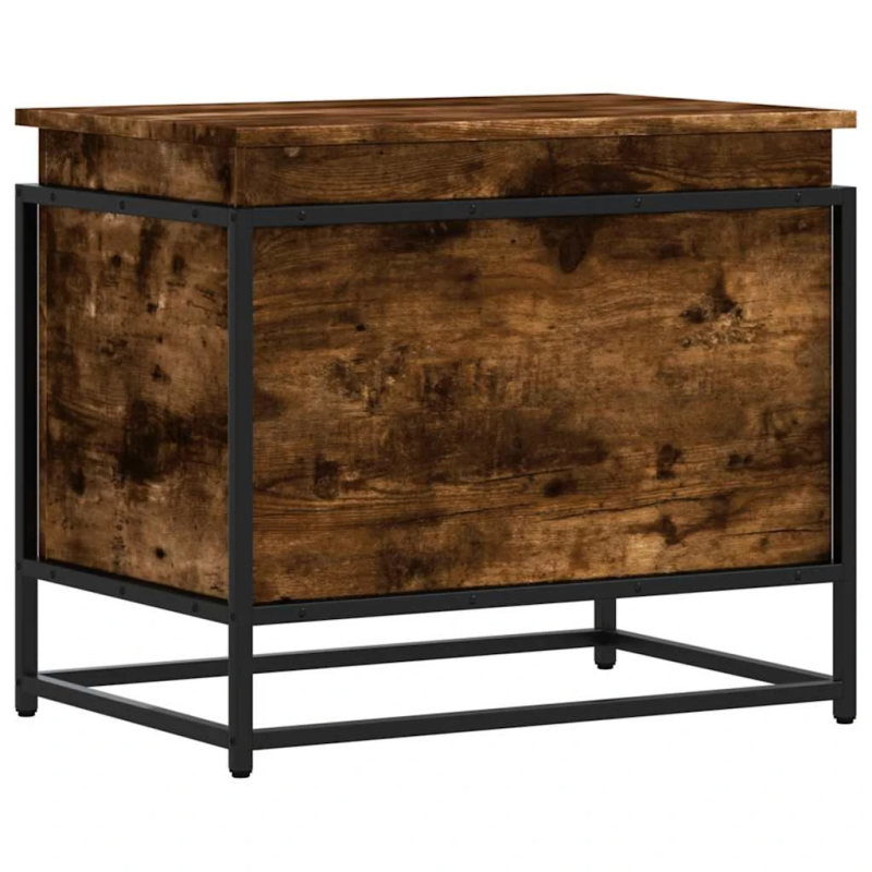 vidaXL uzglabāšanas kaste ar vāku, 60x40x51,5 cm, inženierijas koks