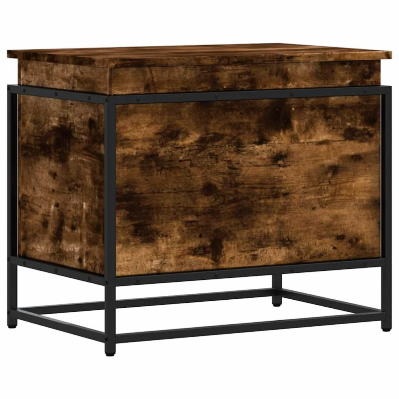 vidaXL uzglabāšanas kaste ar vāku, 60x40x51,5 cm, inženierijas koks