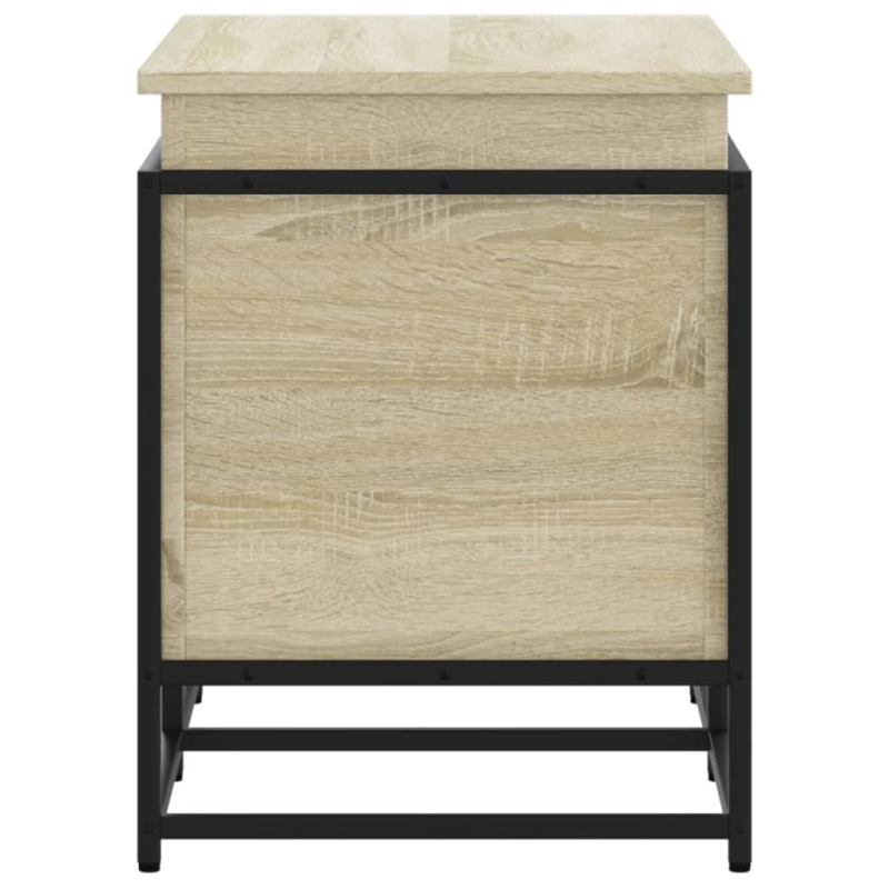 vidaXL uzglabāšanas kaste ar vāku, 80x40x51,5 cm, inženierijas koks