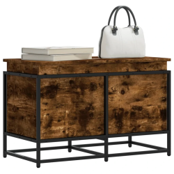 vidaXL uzglabāšanas kaste ar vāku, 80x40x51,5 cm, inženierijas koks