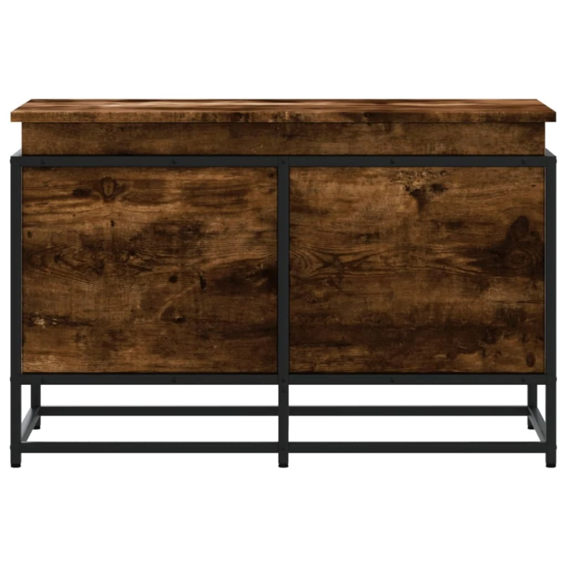 vidaXL uzglabāšanas kaste ar vāku, 80x40x51,5 cm, inženierijas koks