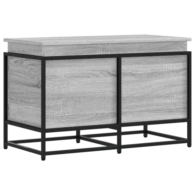 vidaXL uzglabāšanas kaste ar vāku, 80x40x51,5 cm, inženierijas koks