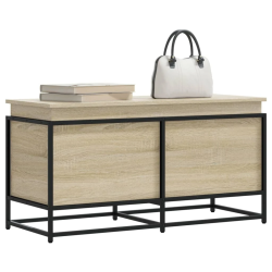 vidaXL uzglabāšanas kaste ar vāku, 100x40x51,5 cm, inženierijas koks