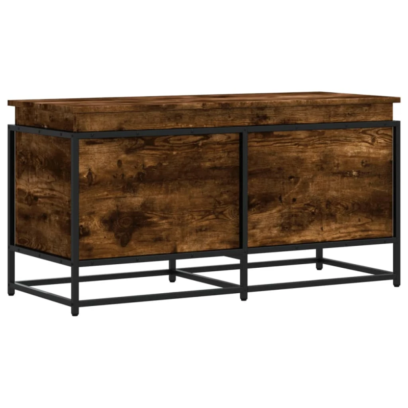 vidaXL uzglabāšanas kaste ar vāku, 100x40x51,5 cm, inženierijas koks