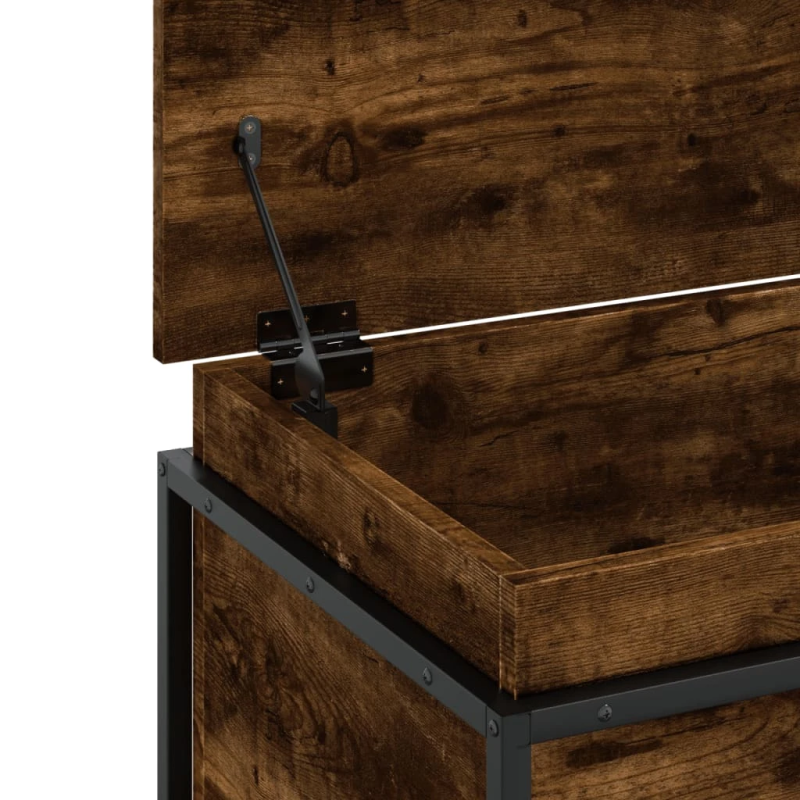 vidaXL uzglabāšanas kaste ar vāku, 100x40x51,5 cm, inženierijas koks