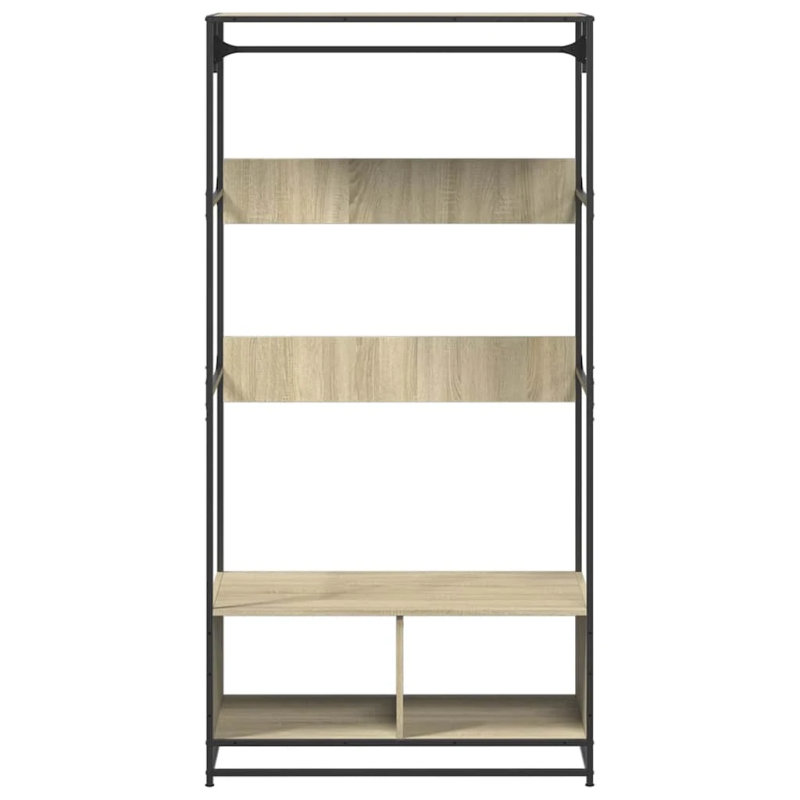 vidaXL skapis, 90x50x180 cm, ozolkoka krāsā, inženierijas koks