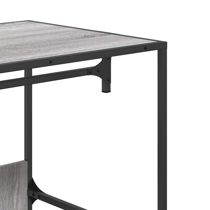 vidaXL drēbju skapis, pelēka ozola, 90x50x180 cm, inženierijas koks