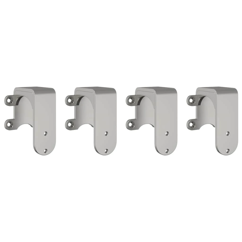 vidaXL šķūņa durvju apvedceļa kronšteini, 4 gab., apaļajām sliedēm