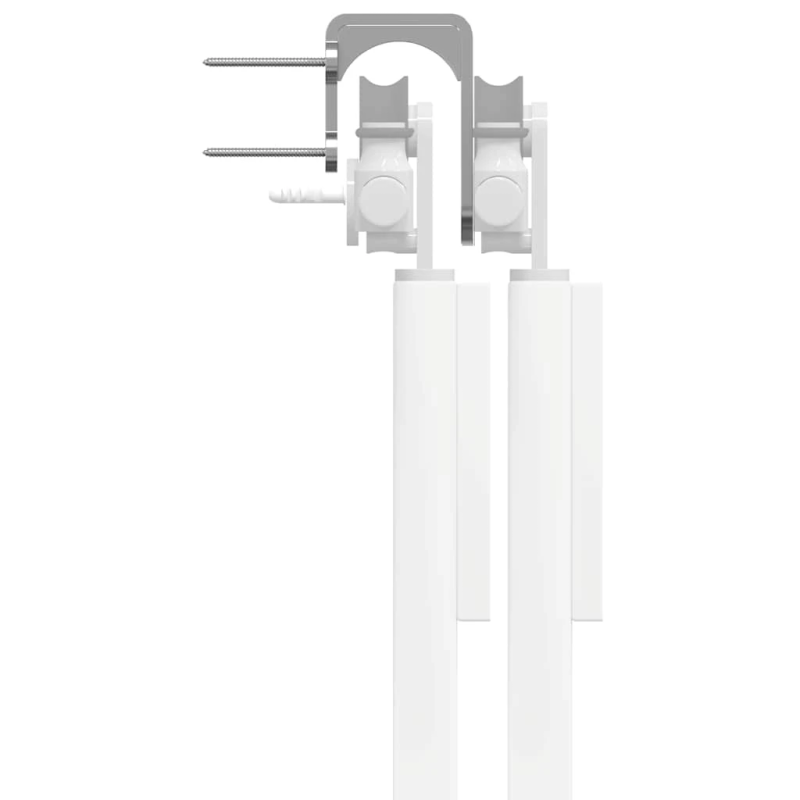 vidaXL šķūņa durvju apvedceļa kronšteini, 4 gab., apaļajām sliedēm