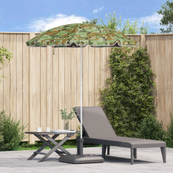 vidaXL Pludmales Saulesparasols Kamuflāžas 206 x 206 x 212 cm