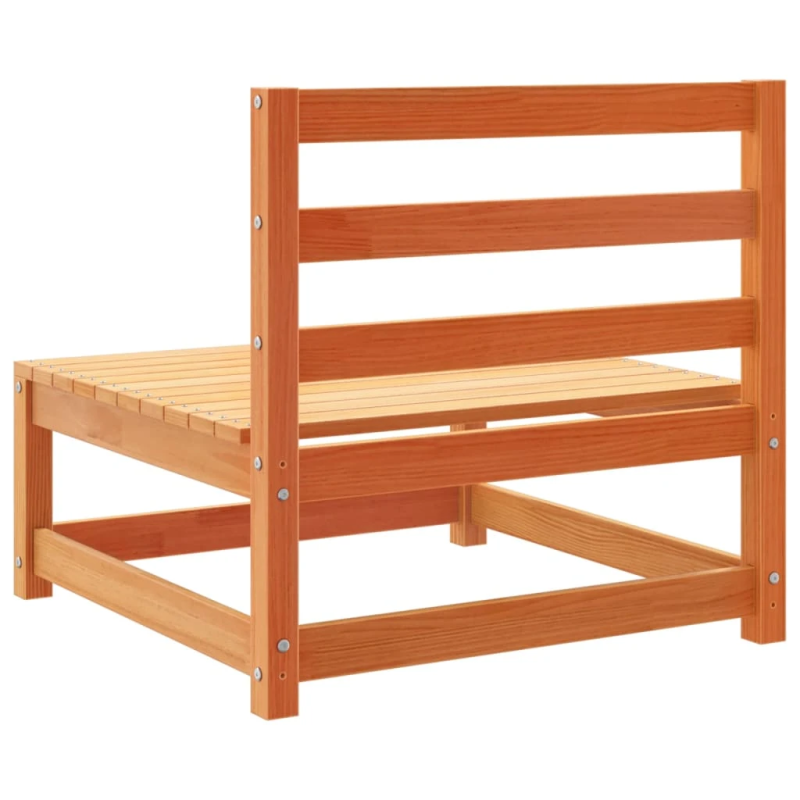 vidaXL 8-daļīgs dārza dīvānu komplekts, vaska brūnas priedes masīvkoks