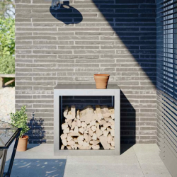 vidaXL malkas uzglabāšanas statīvs, 60x40x60 cm, cinkots tērauds