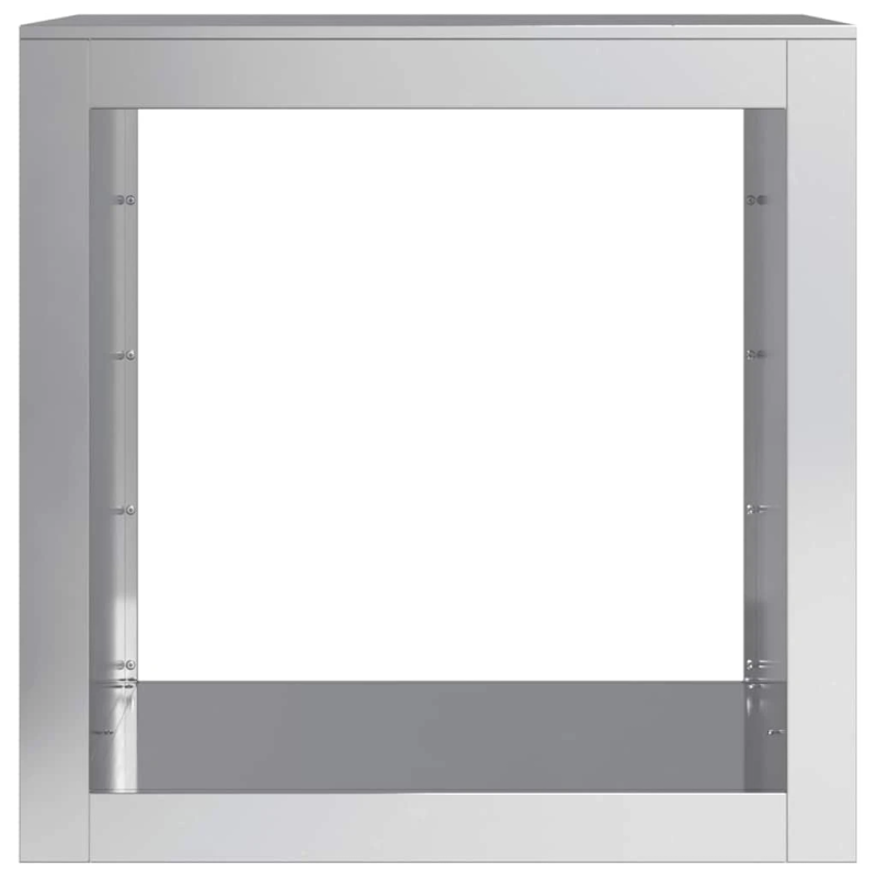 vidaXL malkas uzglabāšanas statīvs, 60x40x60 cm, cinkots tērauds