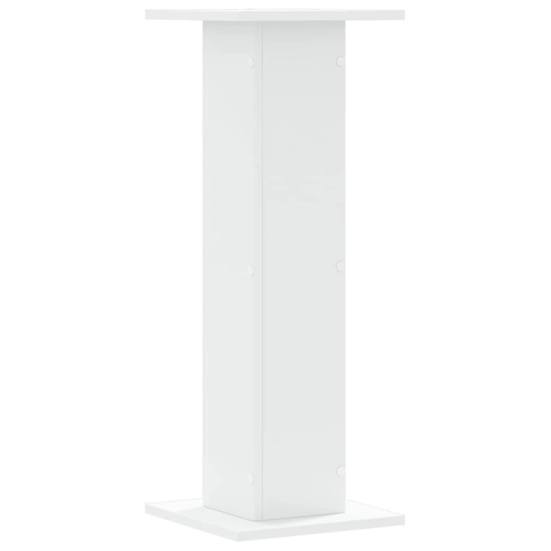 vidaXL skaļruņu statīvi, 2 gab., balti, 30x30x80 cm, inženierijas koks