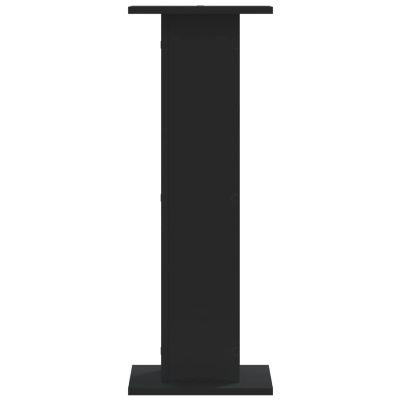 vidaXL skaļruņu statīvi, 2 gab., melni, 30x30x80 cm, inženierijas koks