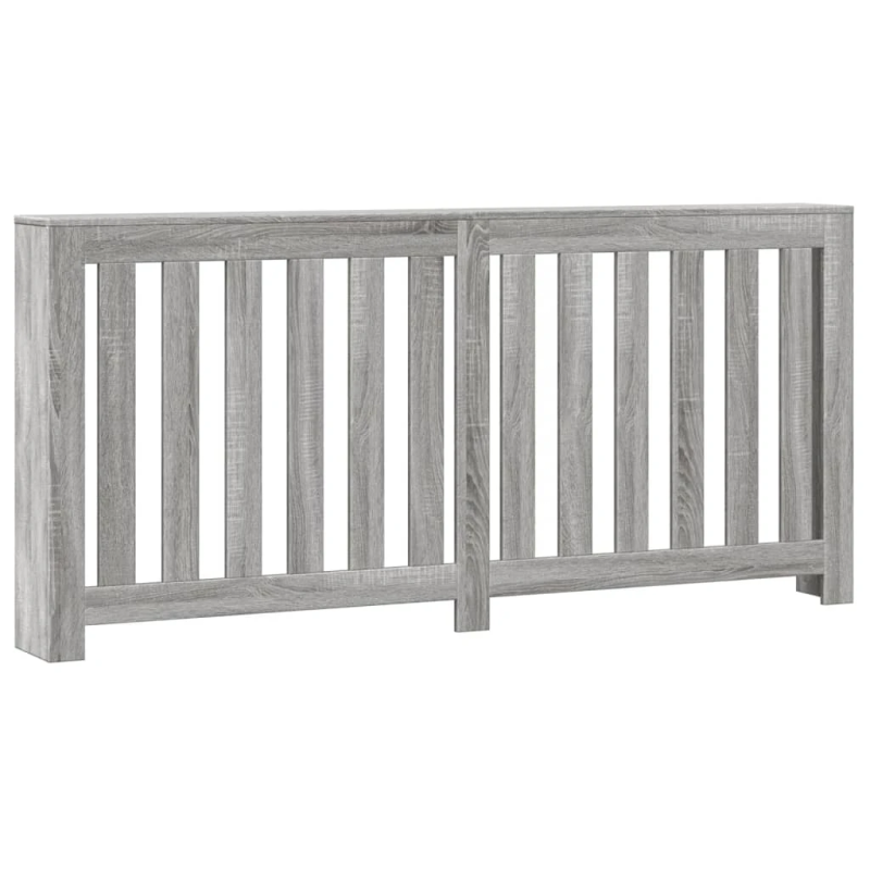 vidaXL radiatora pārsegs, pelēka ozola, 175x20x82cm, inženierijas koks