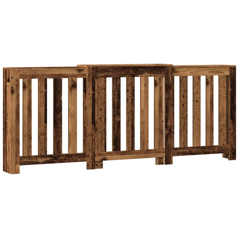 vidaXL radiatora pārsegs, koka krāsā, 205x21,5x83,5 cm, koks