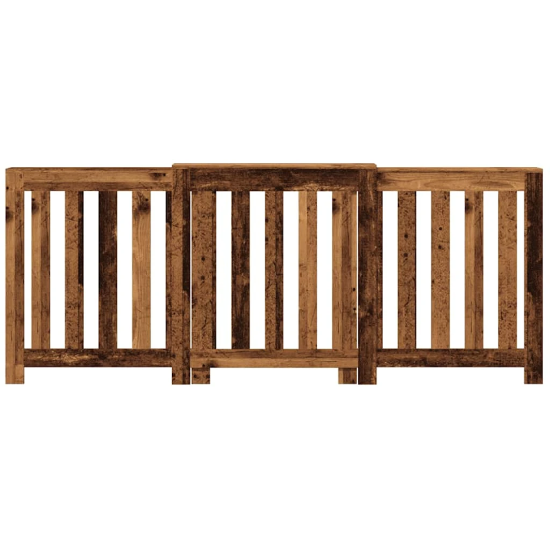 vidaXL radiatora pārsegs, koka krāsā, 205x21,5x83,5 cm, koks