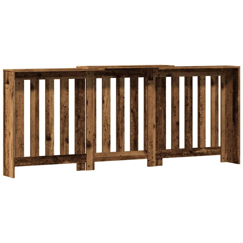 vidaXL radiatora pārsegs, koka krāsā, 205x21,5x83,5 cm, koks
