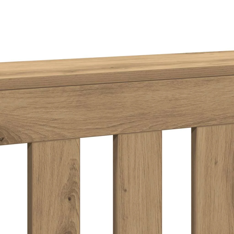 vidaXL radiatora pārsegs, koka krāsa, 205x21,5x83,5 cm, koks