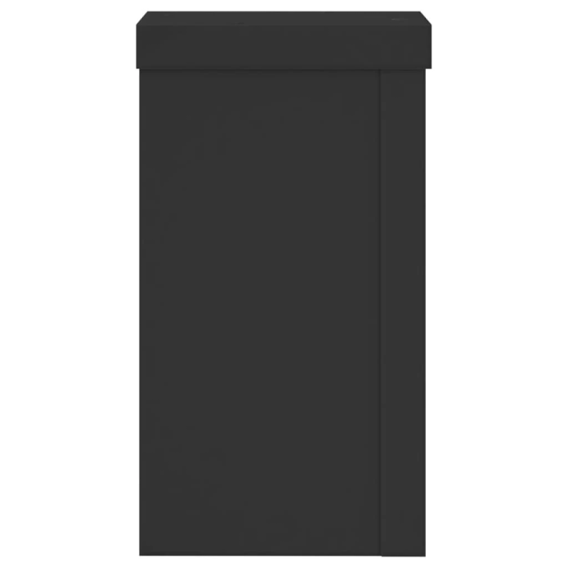 vidaXL augu statīvi, 2 gab., melni, 10x10x18 cm, inženierijas koks