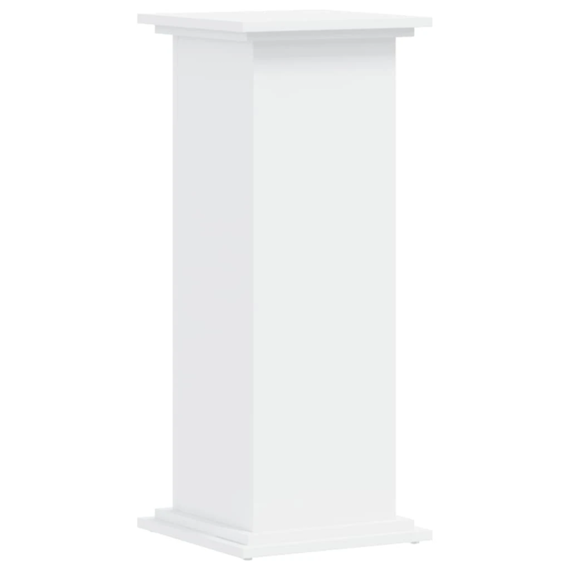 vidaXL augu plaukts, balts, 33x33x80 cm, inženierijas koks