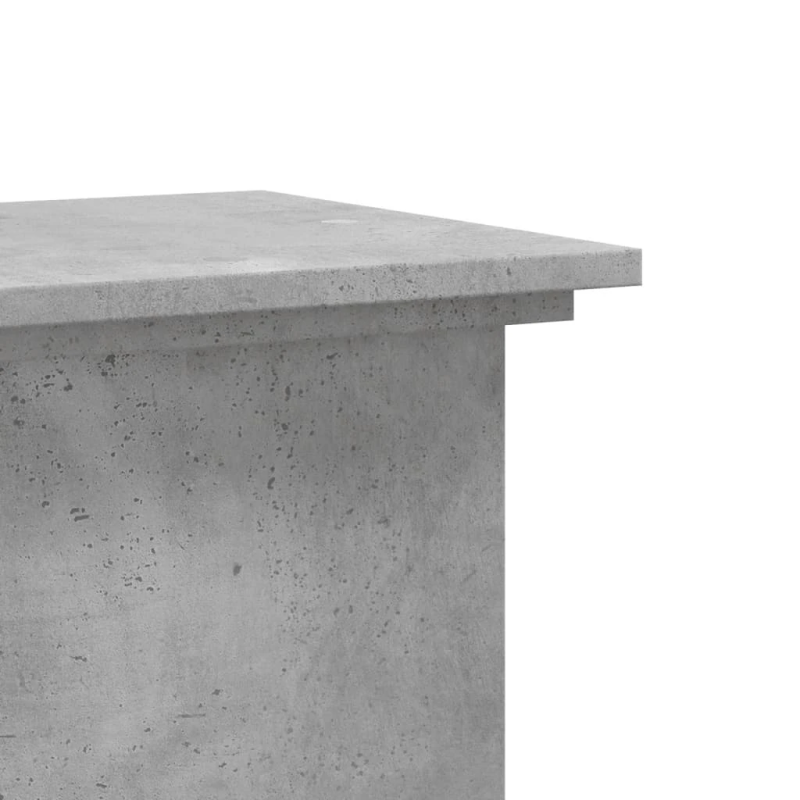 vidaXL augu plaukts, betona pelēks, 33x33x100 cm, inženierijas koks