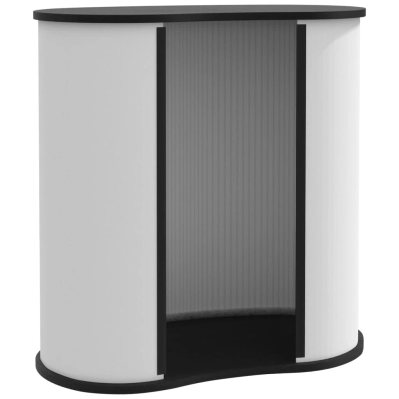 vidaXL izstāžu galds, saliekams, 90x48x93 cm, konstruēts koks