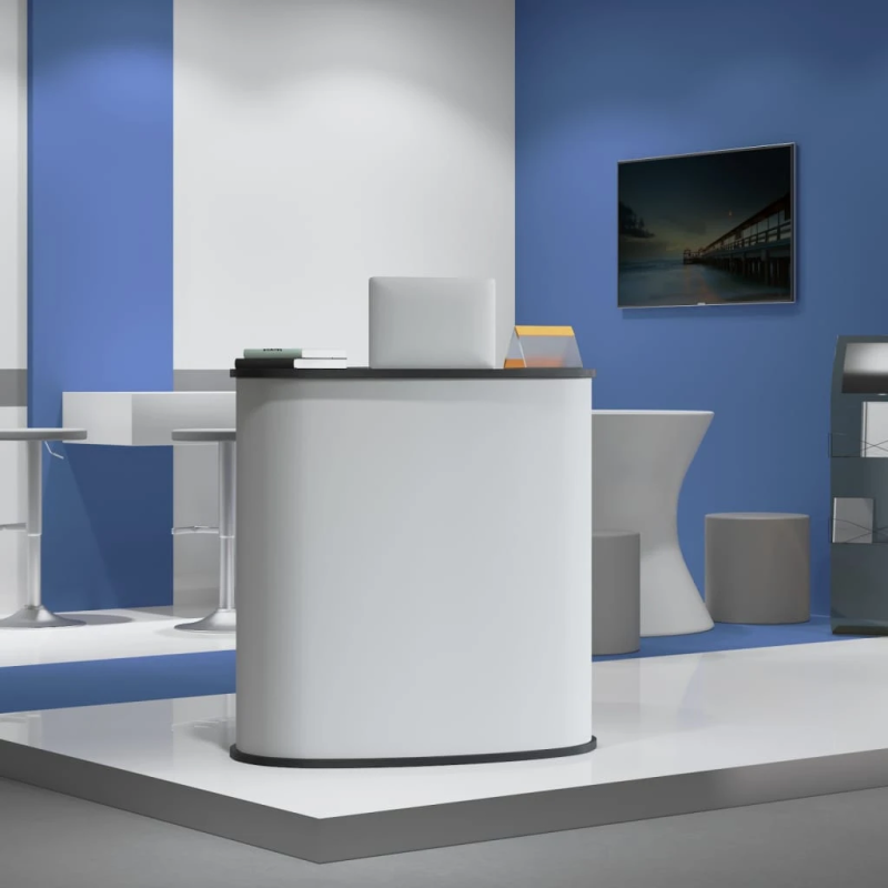 vidaXL izstāžu galds, saliekams, 90x48x93 cm, konstruēts koks