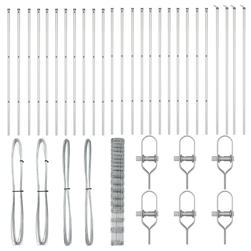 vidaXL Žoga āķis Cinkots 50 x 1,5 m Tērauds