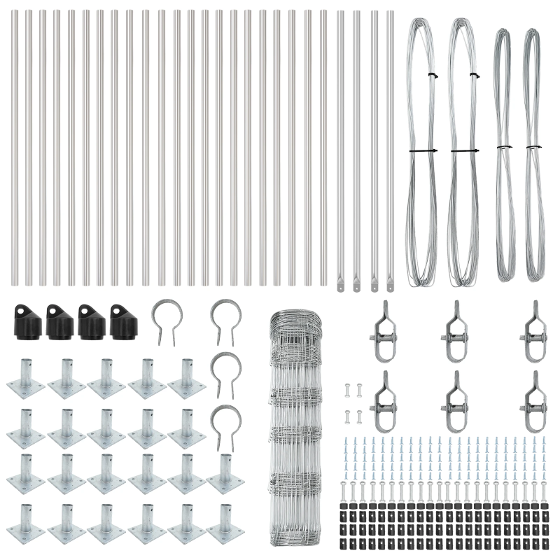 vidaXL Žoga āķis Cinkots 50 x 0,8 m Tērauds