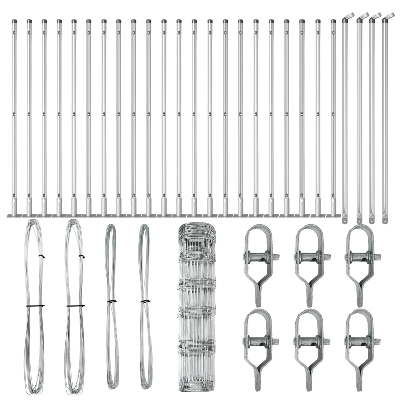 vidaXL Žoga āķis Cinkots 50 x 0,8 m Tērauds