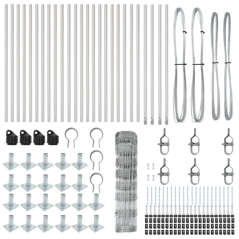 vidaXL Žoga āķis Cinkots 50 x 0,8 m Tērauds