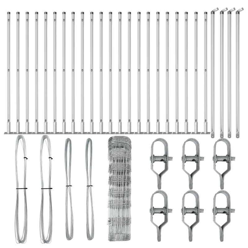 vidaXL Žoga āķis Cinkots 50 x 0,8 m Tērauds